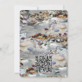 海辺結婚のお祝いビーチ 招待状 (裏面)