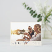 海辺結婚沿岸の写真 案内ポストカード (スタンド正面)