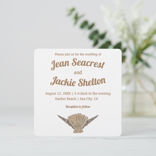 海辺結婚沿岸 招待状 (スタンド正面)