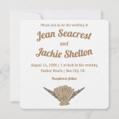 海辺結婚沿岸 招待状 (正面)