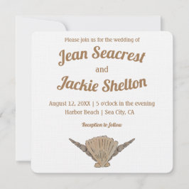 海辺結婚沿岸 招待状