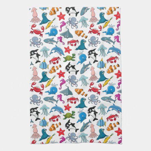 海辺 キッチンタオル (縦)