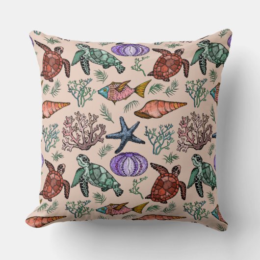 海辺 クッション (正面)