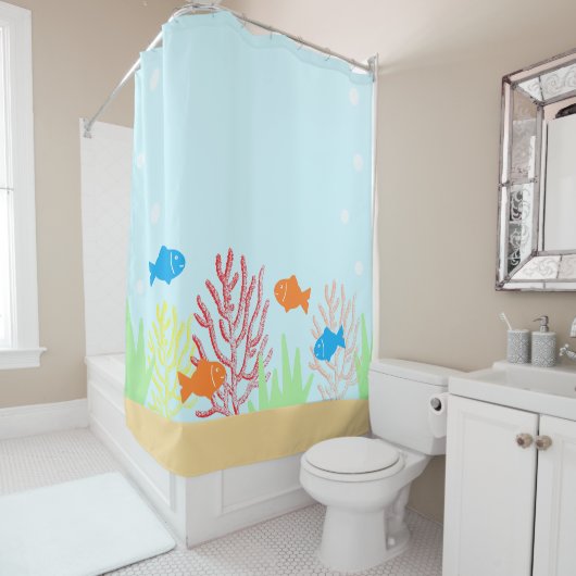 海辺 シャワーカーテン (インサイチュ)