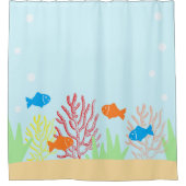 海辺 シャワーカーテン (正面)