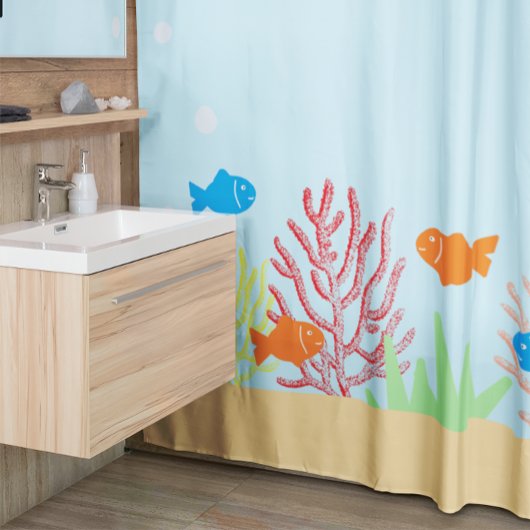 海辺 シャワーカーテン