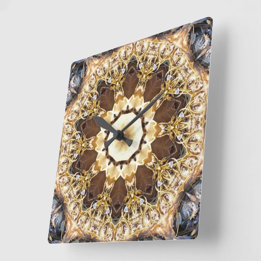 海辺 スクエア壁時計 (傾斜)