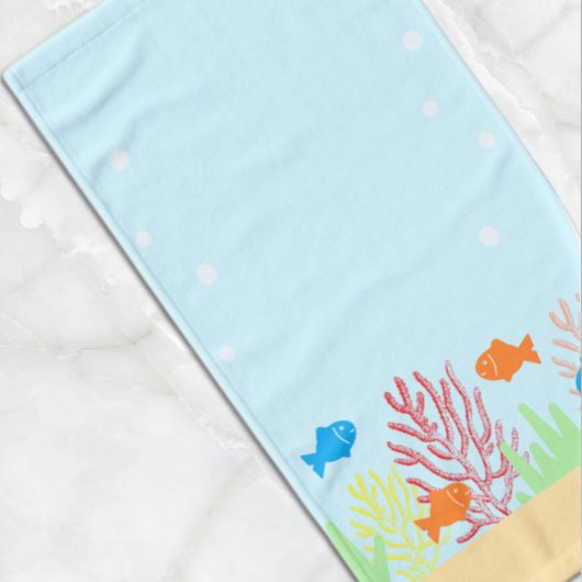 海辺 ハンドタオル