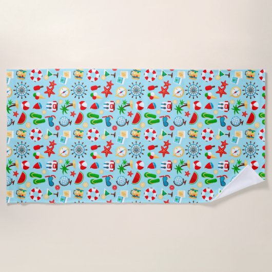 海辺 ビーチタオル (正面)