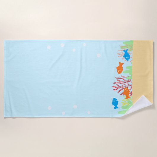 海辺 ビーチタオル (正面)