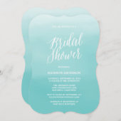 海辺 |ブライダルシャワーの招待 招待状 (正面/裏面)
