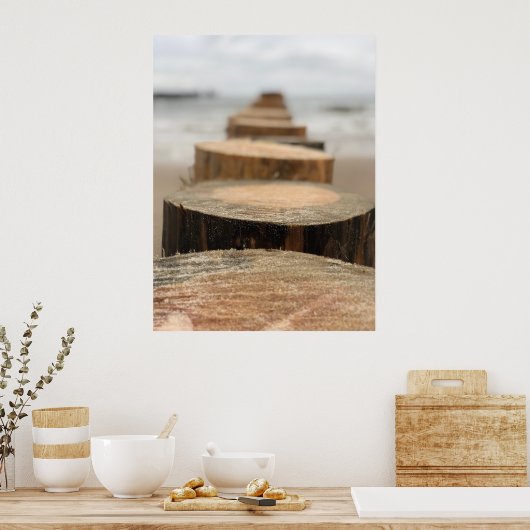 海辺 ポスター (キッチン)