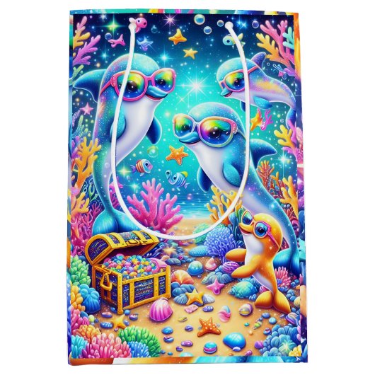 海辺 ミディアムペーパーバッグ (正面)