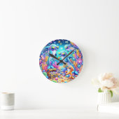 海辺 ラウンド壁時計 (ホーム)