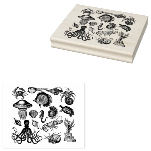 海辺 ラバースタンプ (押印)