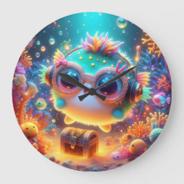 海辺 ラージ壁時計