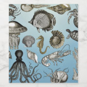 海辺 ワインラベル (シングルラベル)