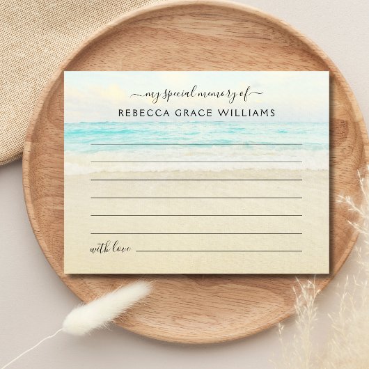 海辺 思い出の写真 追悼式 ポストカード