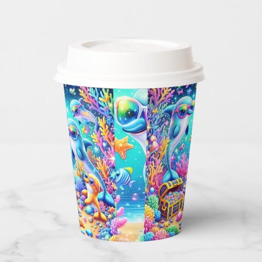 海辺 紙コップ (左)