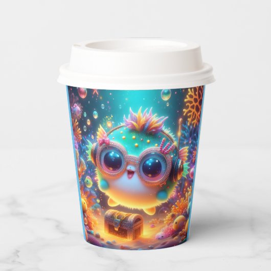 海辺 紙コップ (裏面)