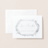 海辺 |結婚さんの写真 箔カード (封筒付き正面)