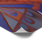 海近くの町 | AIアートポスター ポスター (角)