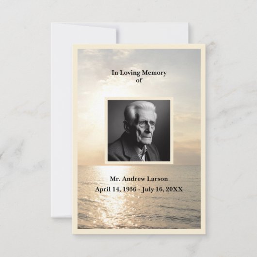 海追悼家族サンキューカード サンキューカード (正面)