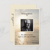 海追悼家族サンキューカード サンキューカード (正面/裏面)