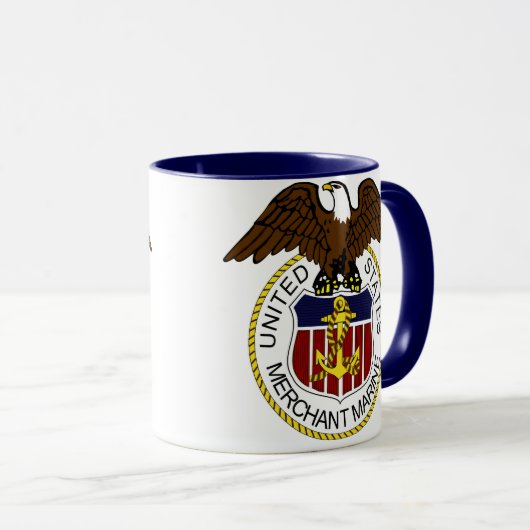 海運力のシールの船員のマグ マグカップ (正面右)