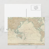 海運運河の世界地図 ポストカード (正面/裏面)