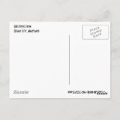 海都市、メリーランドの郵便はがき ポストカード (裏面)