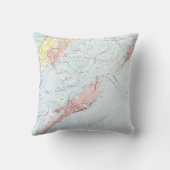 海都市NJ (1952年)のヴィンテージの地図 クッション (裏面)