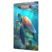 海野生生物のクリップボードとウミガメの画像 クリップボード (左)