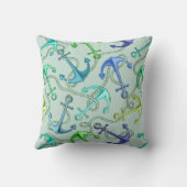 海錨およびロープパターン クッション (裏面)