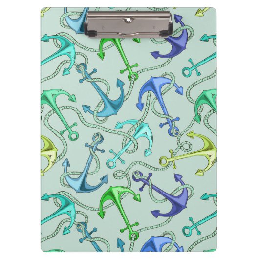 海錨およびロープパターン クリップボード (正面)