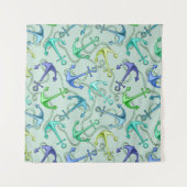 海錨およびロープパターン タペストリー (正面)