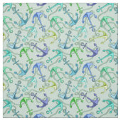 海錨およびロープパターン ファブリック (見本)