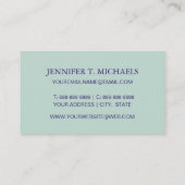 海錨およびロープパターン 名刺 (裏面)