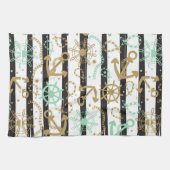 海錨パターン キッチンタオル (横)