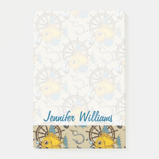 海長魚型|名前の追加 ポストイット (正面)