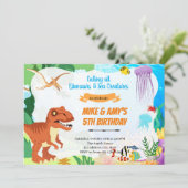 海関節下の恐竜パーティー 招待状 (スタンド正面)