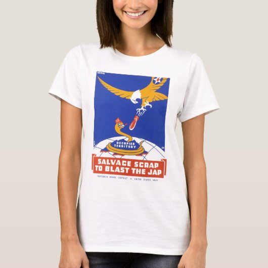 海難救助のスクラップ Tシャツ (正面)