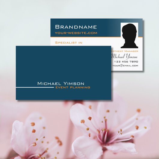 海青と白カッコいいとフォトプロフェッショナル 名刺