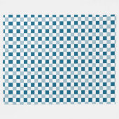 海青と白 フリースブランケット (正面(横))