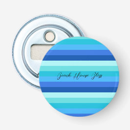 海青と緑ストライプの 栓抜き