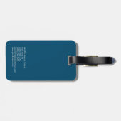 海青エレガントユニークモダン ラゲッジタグ (裏面横)