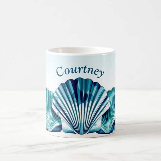 海青ホタテ縁どロ コーヒーマグカップ (中央)