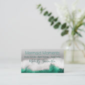 海青緑手作りの風呂爆弾ソープ 名刺 (スタンド正面)