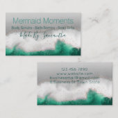 海青緑手作りの風呂爆弾ソープ 名刺 (正面/裏面)