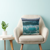 海青色波 クッション (椅子)